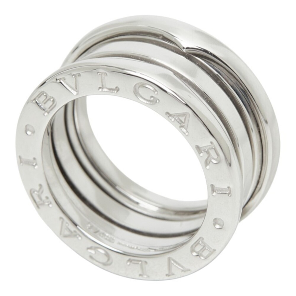 BVLGARI B-ZERO1 3-band ring, size 46, 18KWG white gold, women's ring.